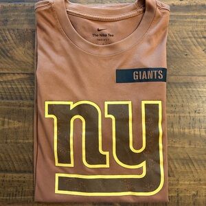 Nike Men’s Brown NFL New York Giants Tshirt Size Large